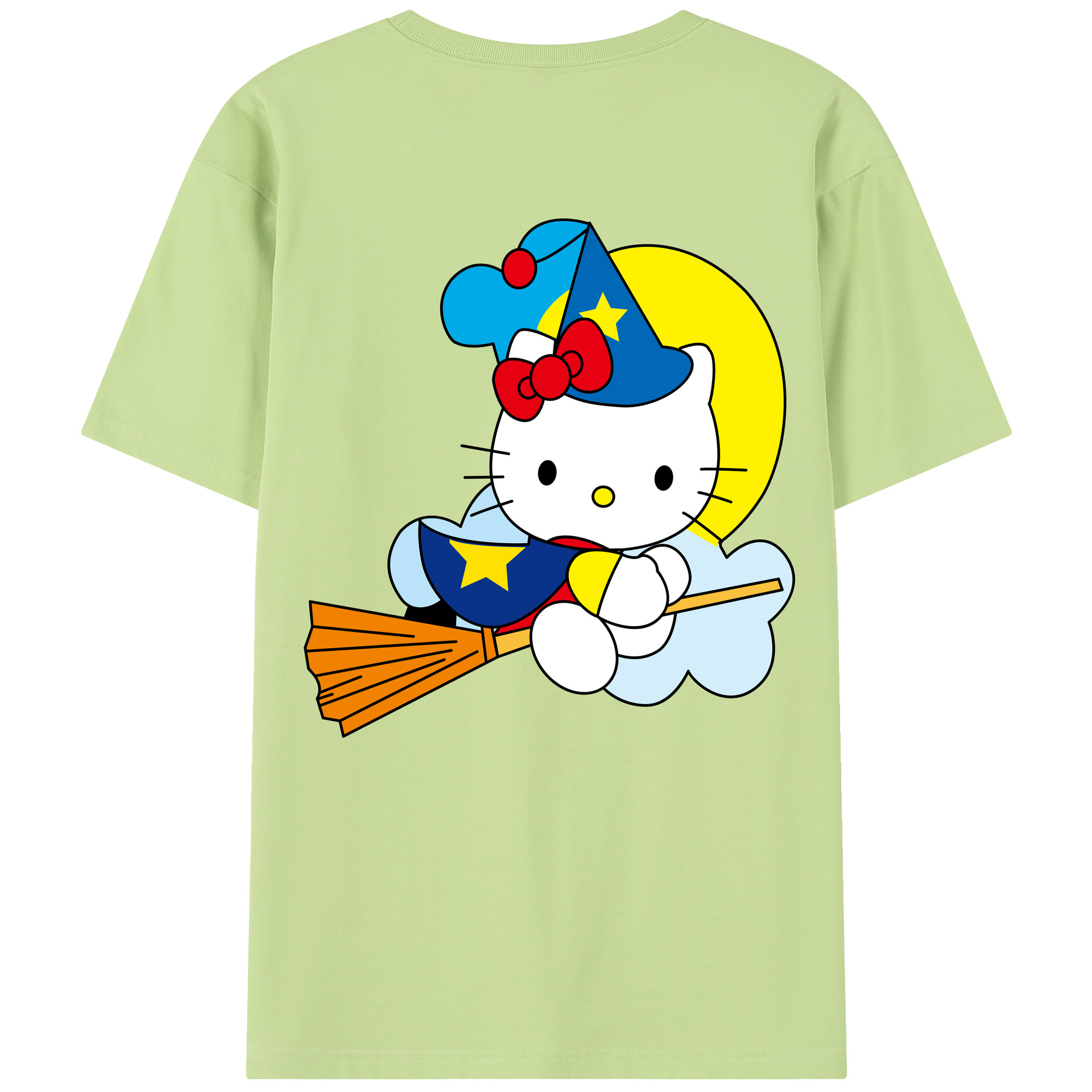 （画像用） Hello Kitty ハローキティ 綿100％半袖Tシャツ（背面プリント）